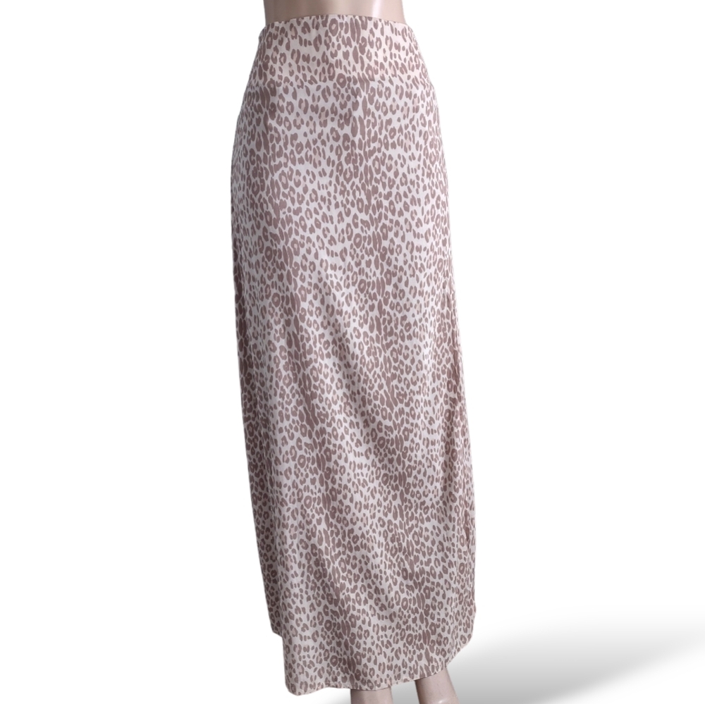 Girl And The Sun Leopard Print Maxi Skirt Size US 10 NWT Australia
